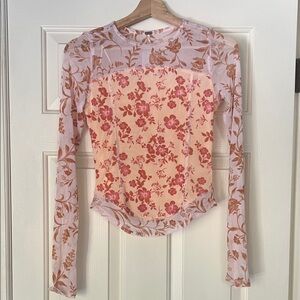 Free People Betty’s Garden Floral Long Sleeve Top